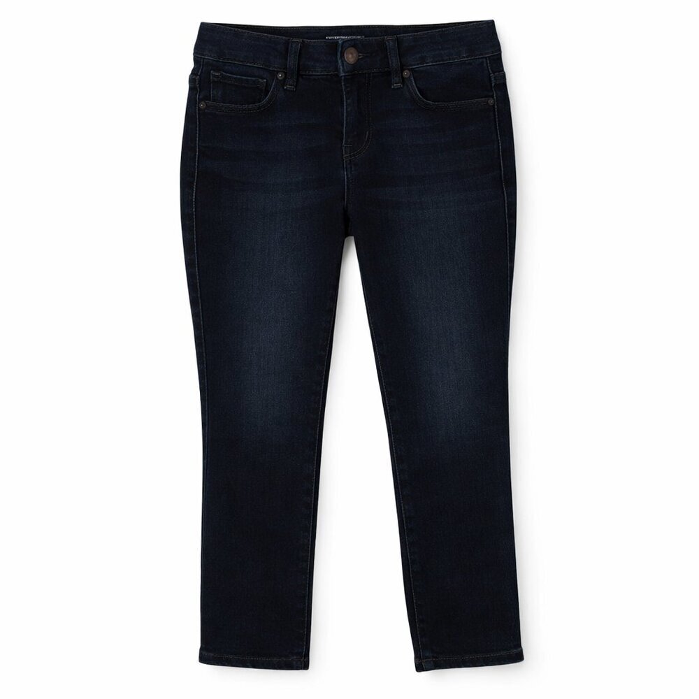 SEVEN 7 High Rise Skinny Crop Dark Wash Blue Jeans Size 4